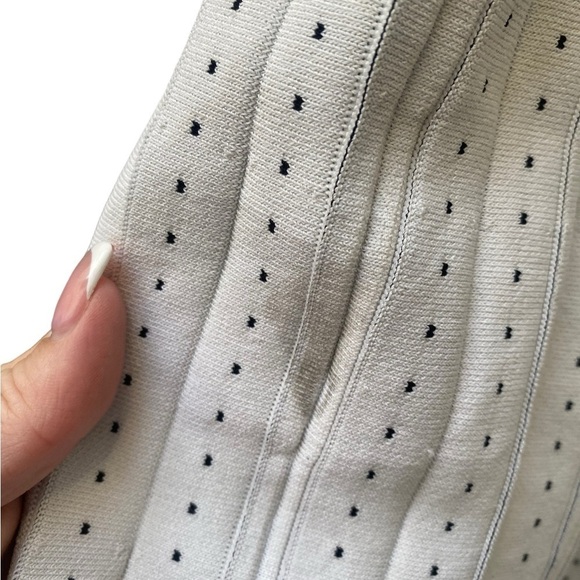 Milly Pleated Dot Flare Dress I Size: L - Picture 7 of 16